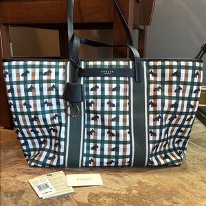 Radley London Plaid Tote Bag - EUC